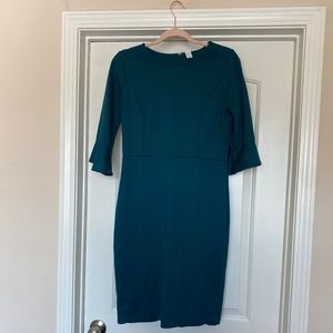Teal work dress
